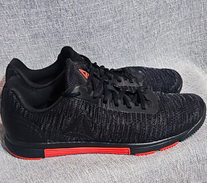 Reebok Speed TR Flexweave Men 12.5 Black Carotene Cross Training Gym Shoe CN5449